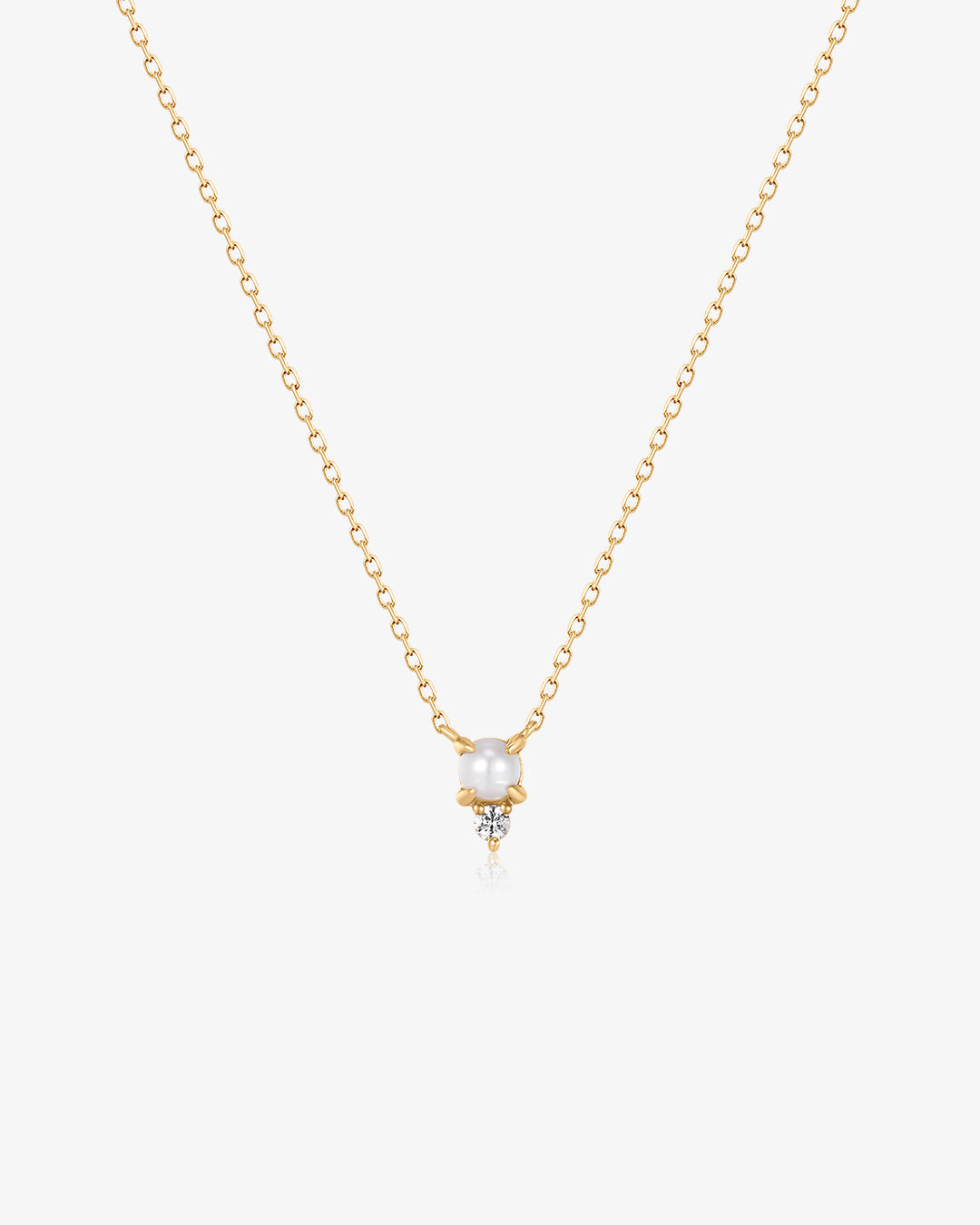 TALIA | White Pearl & White Sapphire Necklace