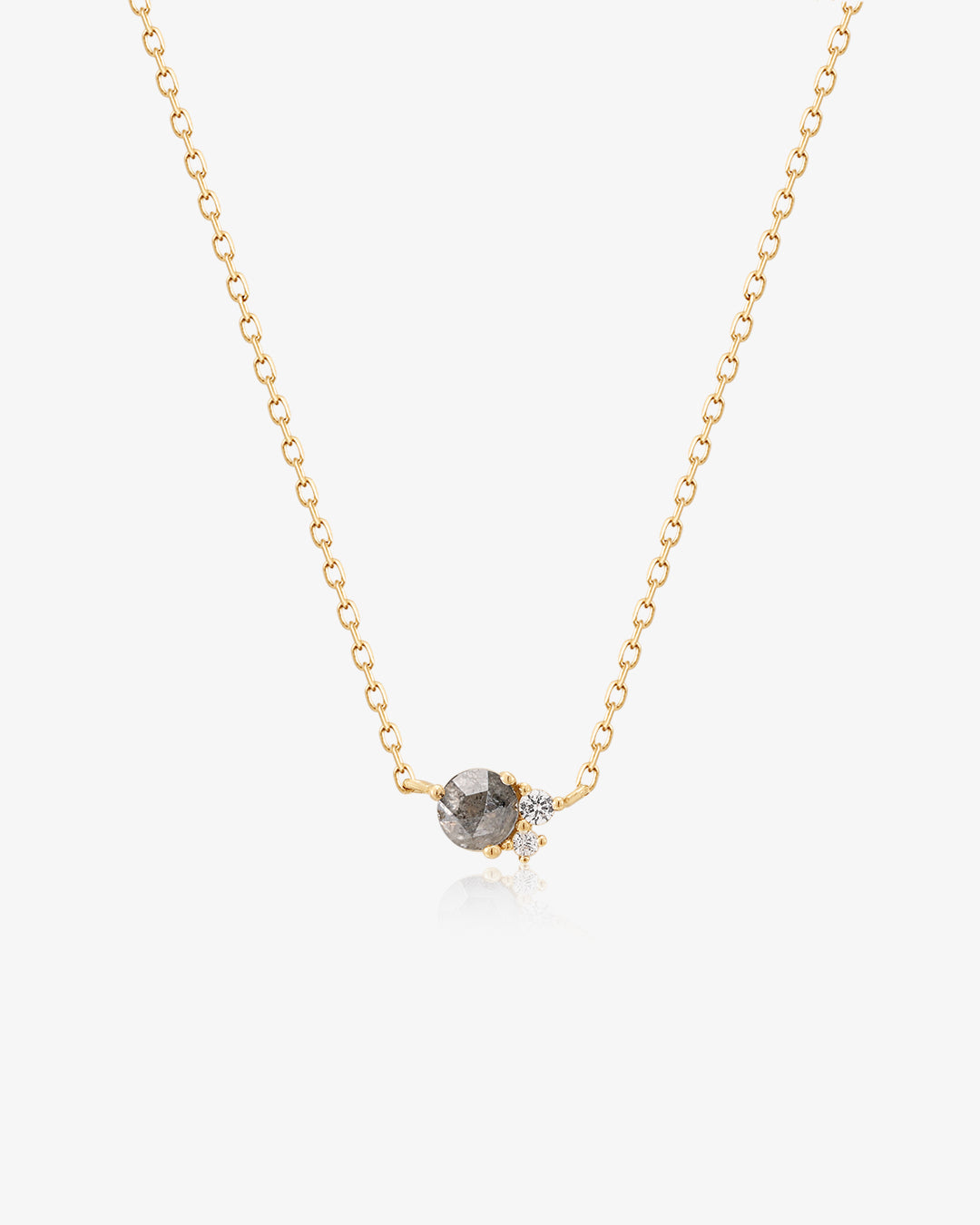 TWILA | Grey Diamond and White Sapphire Necklace