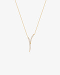 ROZ | White Sapphire Plunge Necklace