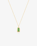 ASPEN | Tsavorite Bezel Necklace