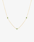 CARINA | Triple Tsavorite Necklace