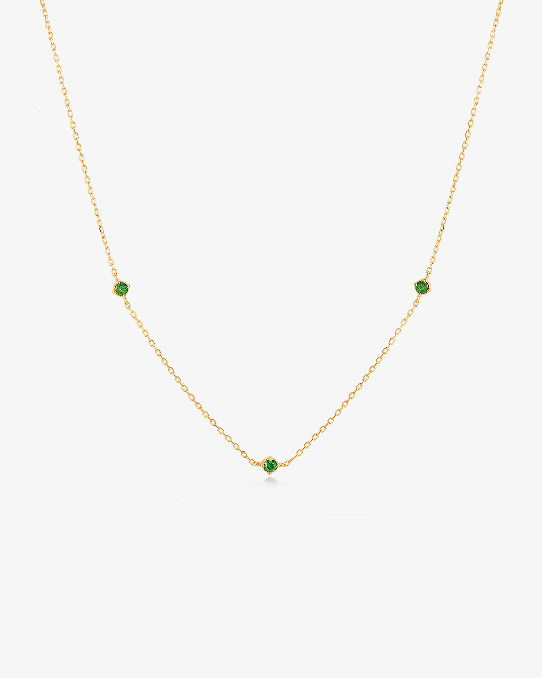 CARINA | Triple Tsavorite Necklace