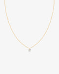 PIROUETTE | Single Floating Diamond Necklace