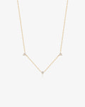 SANDRA | Natural Diamond Triple Station Necklace