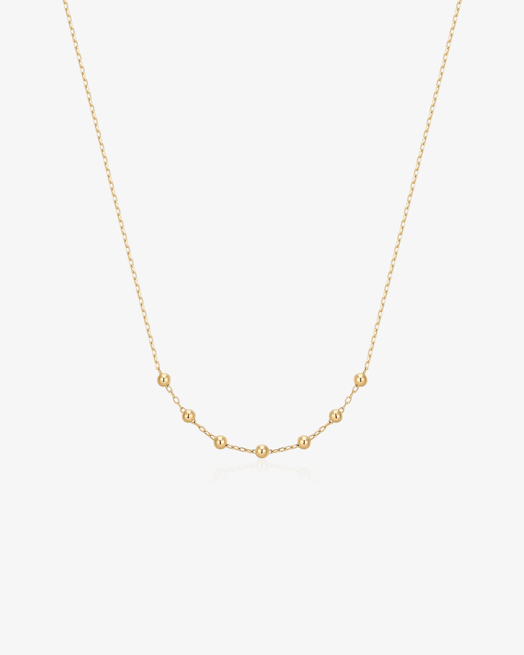 ERICA | 14kt Gold Beaded Necklace