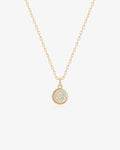 CORDELIA | Half Bezel Pave Lab Grown Diamond Necklace