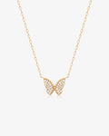 CHRYSALIS | Pave Lab Grown Diamond Butterfly Necklace