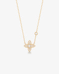 KLOEY | Lab Grown Diamond Clover Necklace