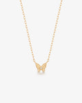 ROSAMEL | Lab Grown Diamond Accent Butterfly Necklace