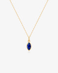 PALOMA | Bezel Marquise Lab Grown Sapphire Necklace