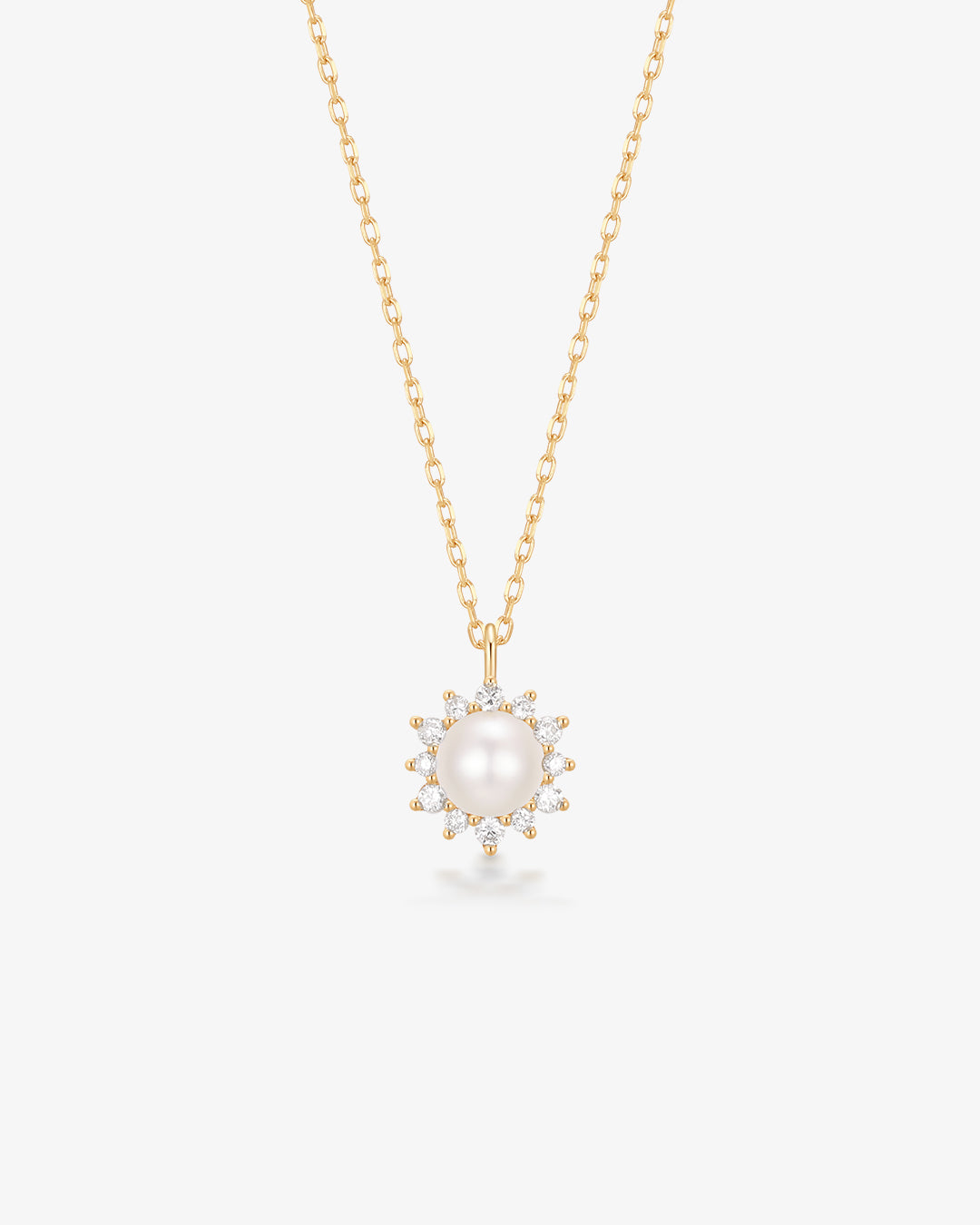LISETTE |  Pearl with Lab Grown Diamond Accent Necklace