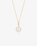 KALINDA | Pearl Necklace with Lab Grown Diamond Accent