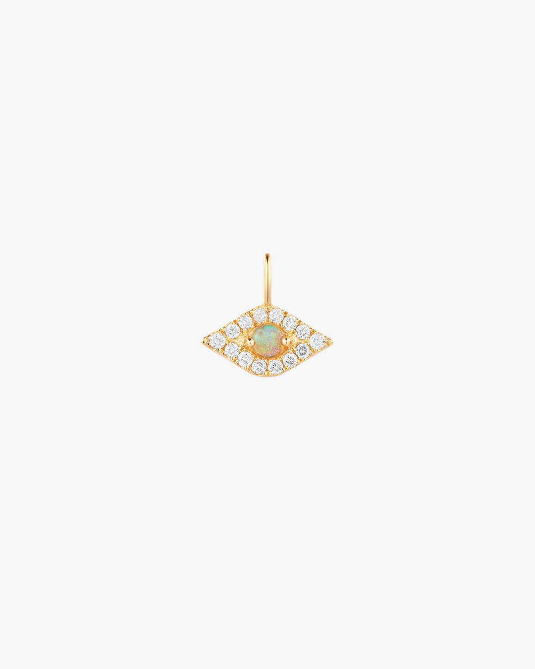 HELENE | Opal & Diamond Evil Eye Pendant