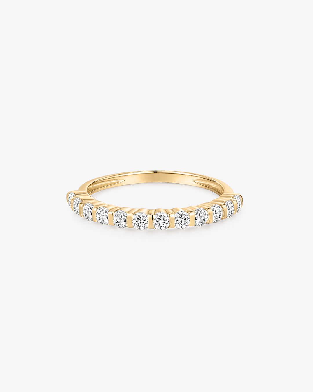 Lab Grown Diamond Half Eternity Band #7