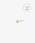 SPHERE | 2MM Round Threadless Flatback Earring