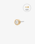EMILY | Beaded LGD Threadless Flatback Earring