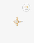 MABEL | Pearl 4-Points Threadless Flatback Earring