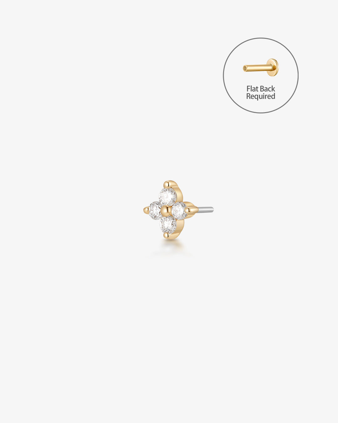 CAPELLA | Mini Pointed Star Threadless Flatback Earring