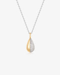 GILEA | Two-Tone Pave Lab Grown Diamond Necklace