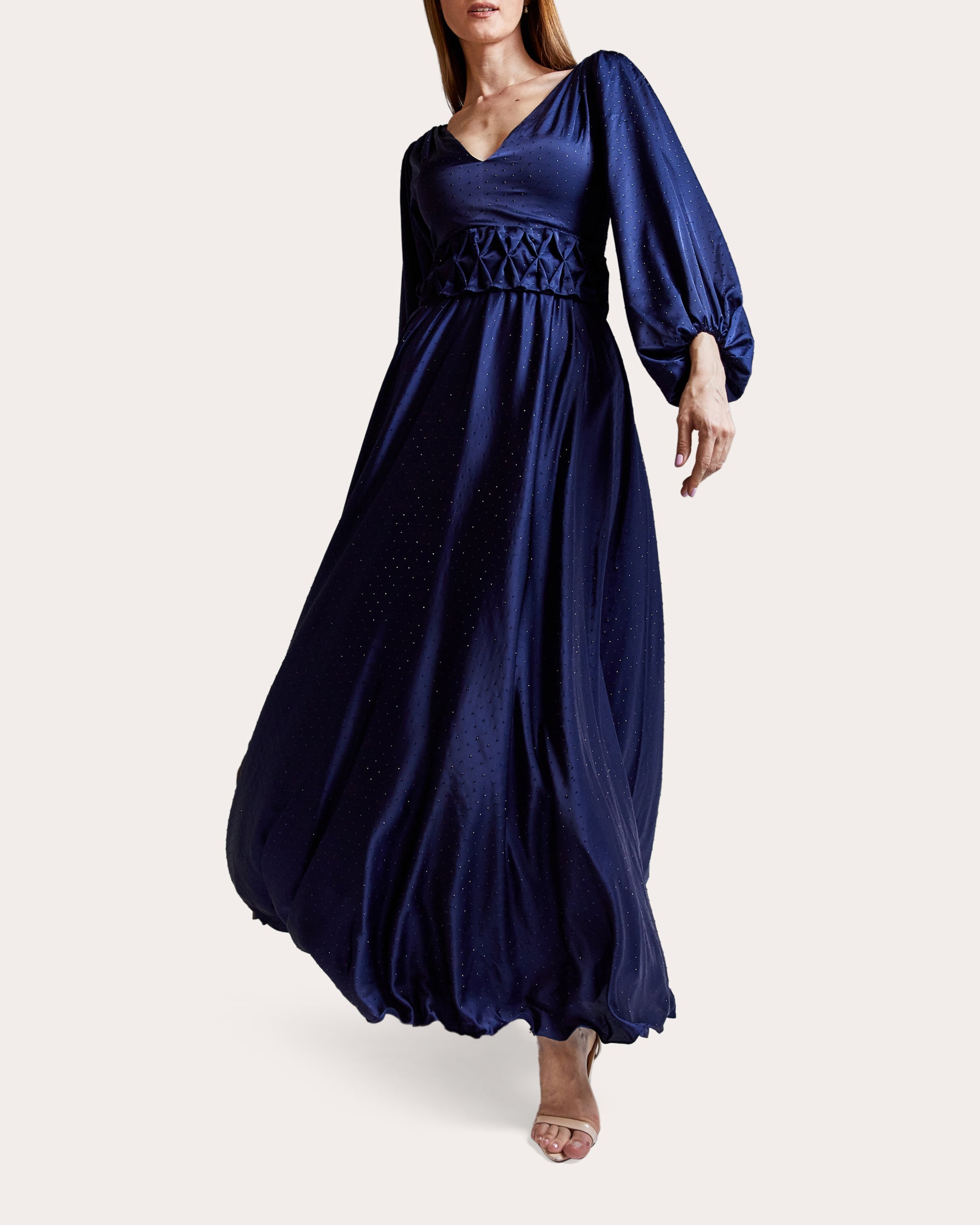 Oceana Crystal-Embellished Silk Midi Dress