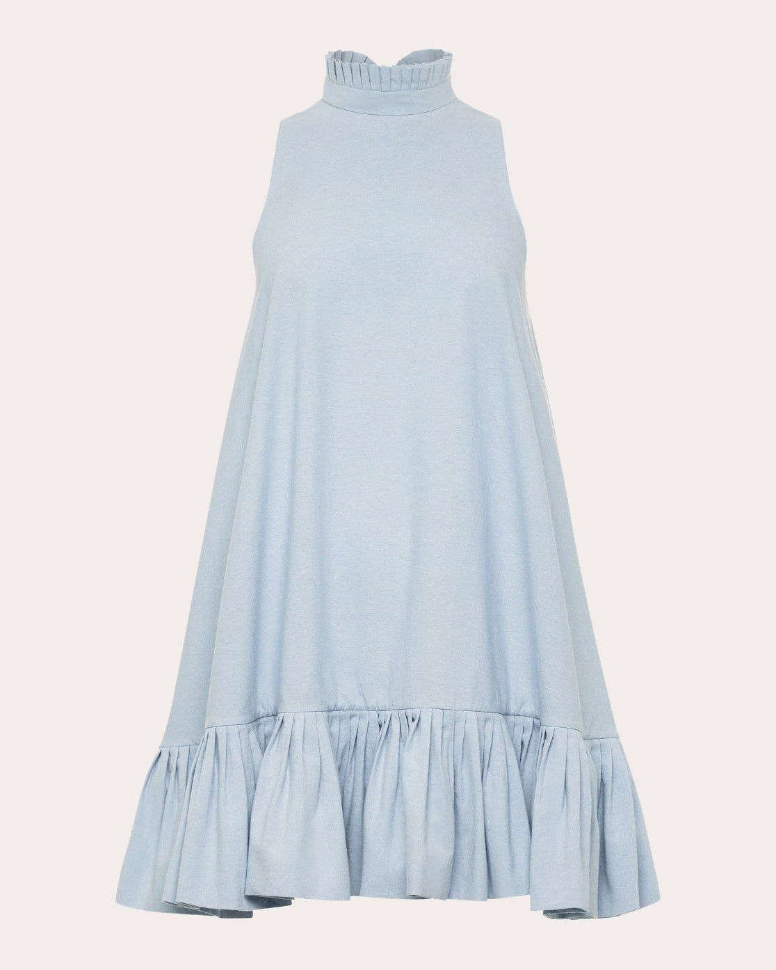 Alcott Tiered Chambray Mini Dress