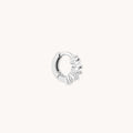 Celestial Crystal 6.5mm Hoop in Silver