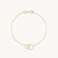 Orbit Topaz Bracelet in Solid Gold