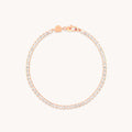 Gleam Bold Tennis Chain Bracelet in Rose Gold