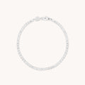 Gleam Bold Tennis Chain Bracelet in Silver