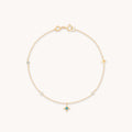 Cosmic Star Opal Charm Bracelet in Solid Gold