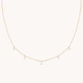 Diamond Charm Necklace in Solid Gold