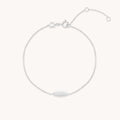 ID Charm Bracelet in Solid White Gold