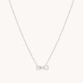 Infinite Pendant Necklace in Solid White Gold