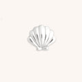 Shell Click Charm in 9k White Gold