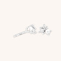 Pearl & Crystal Studs in Silver