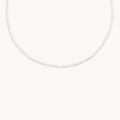 Moonstone June Beaded Birthstone Necklace in Solid Gold