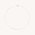 Marylebone Chain Anklet in Solid White Gold