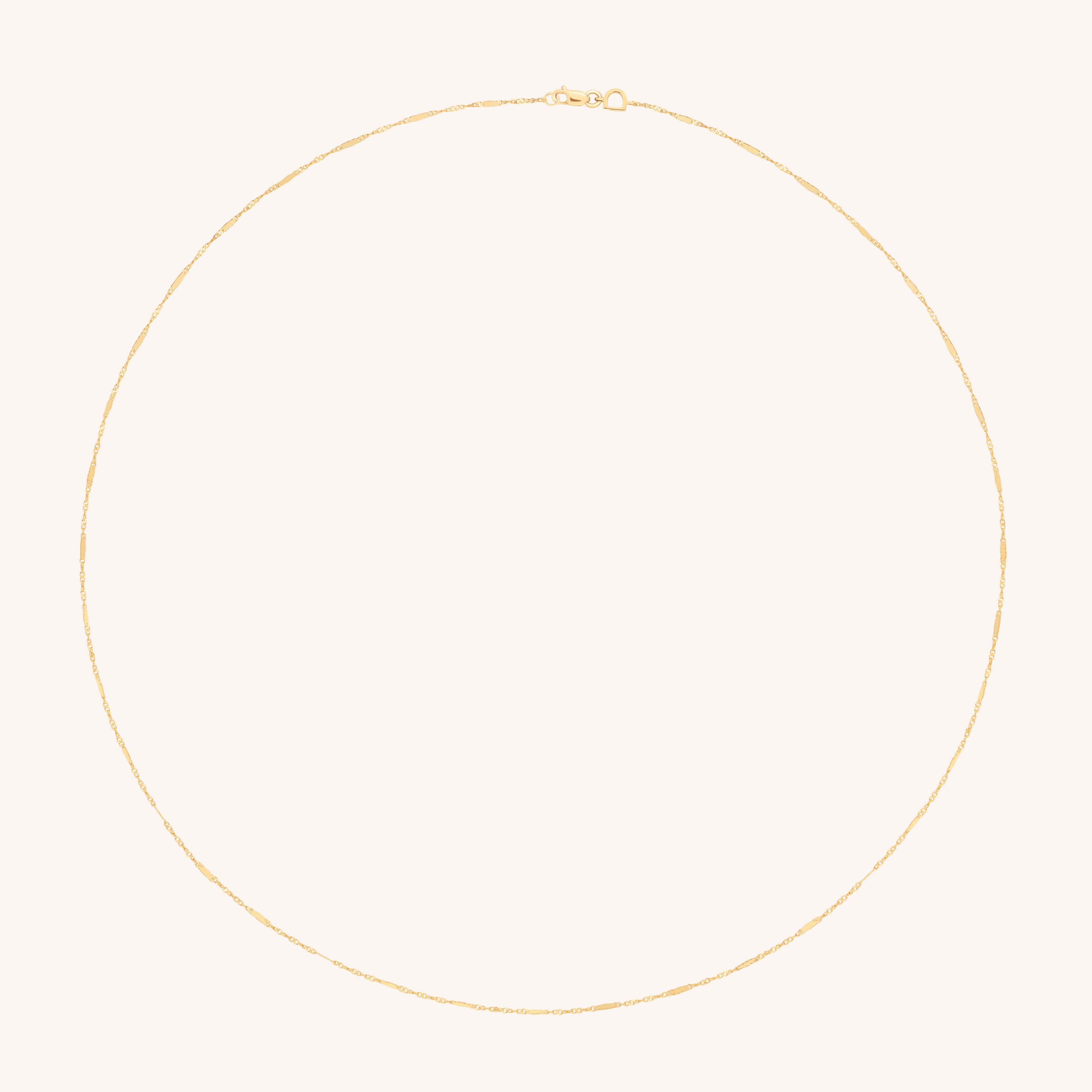Astrid Chain Necklace in Solid Gold