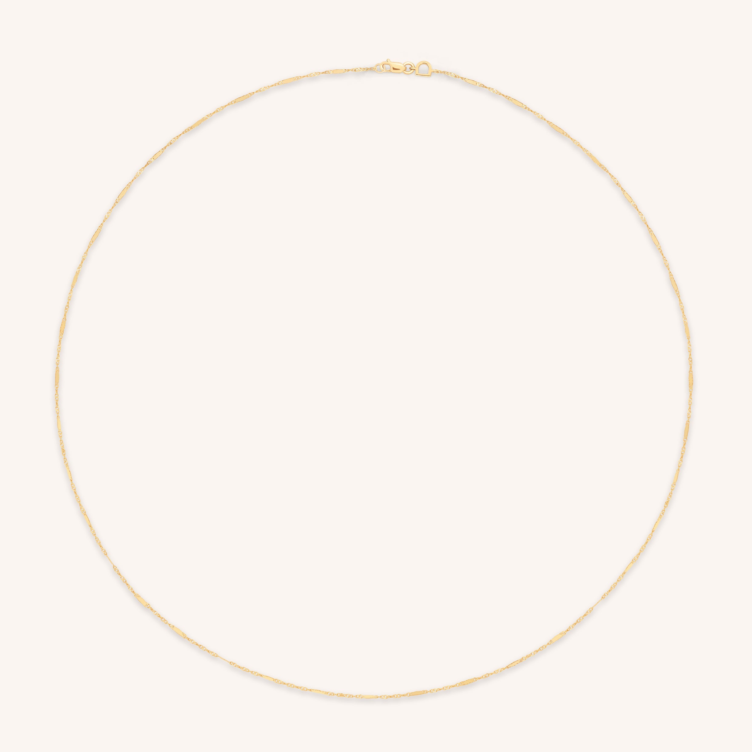 Astrid Story Chain Necklace in Solid Gold