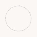 Soho Chain Anklet in Solid White Gold