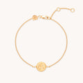 Aquarius Zodiac Bracelet in Gold