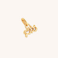 Aquarius Zodiac Clip Charm in Gold
