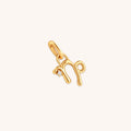 Capricorn Zodiac Clip Charm in Gold