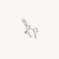 Capricorn Zodiac Clip Charm in Silver