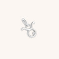 Taurus Zodiac Clip Charm in Silver