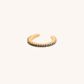 Black Pavé Ear Cuff in Gold