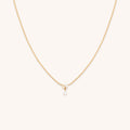 Crystal Cluster Pendant Necklace in Gold