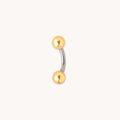 Essential Ball Titanium Belly Bar in Gold