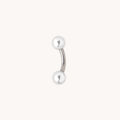 Essential Ball Titanium Belly Bar in Silver