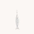 Fish Charm 9k White Gold